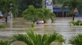 Nhiều người dân ở phường Nhơn Phú (Quy Nhơn) đang chờ cứu hộ