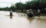 Một số khu vực của Cụm công nghiệp Nhơn Bình bị ngập nước