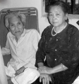 Nhà thơ Hữu Loan và vợ - bà Phạm Thị Nhu năm 2009